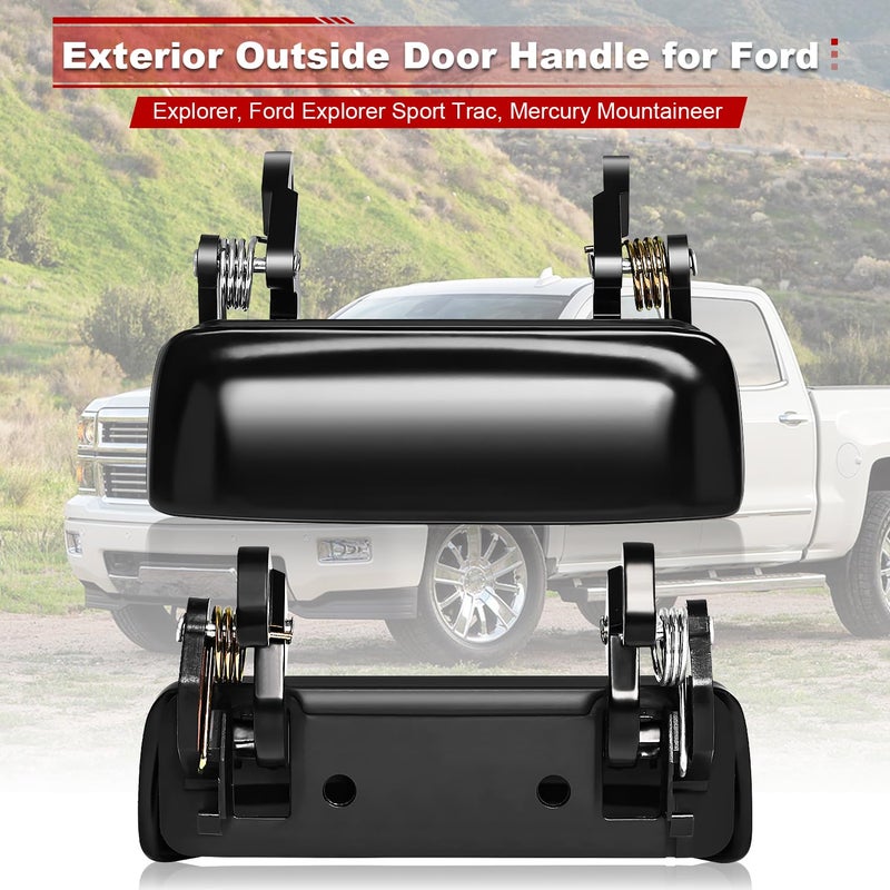 FAERSI Exterior Door Handle Front Rear Driver Side & Passenger Side Replacement for1998-2003 Ford Explorer 98-01 Mercury Mountaineer 2001-2005 Explorer Sport Trac, Replaces# 79102 - Image 3